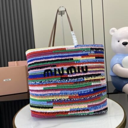 Miu Miu Crochet Tote 40cm