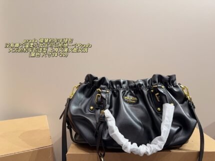 prada Pleated motorcycle bag