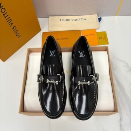 LV Loafers with Bone Charm